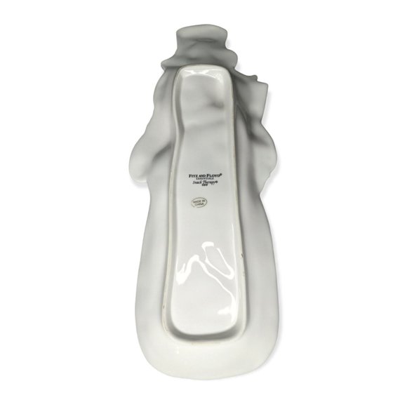 Fitz & Floyd Essentials Snack Therapy Snowman Plate - Picture 5 of 9